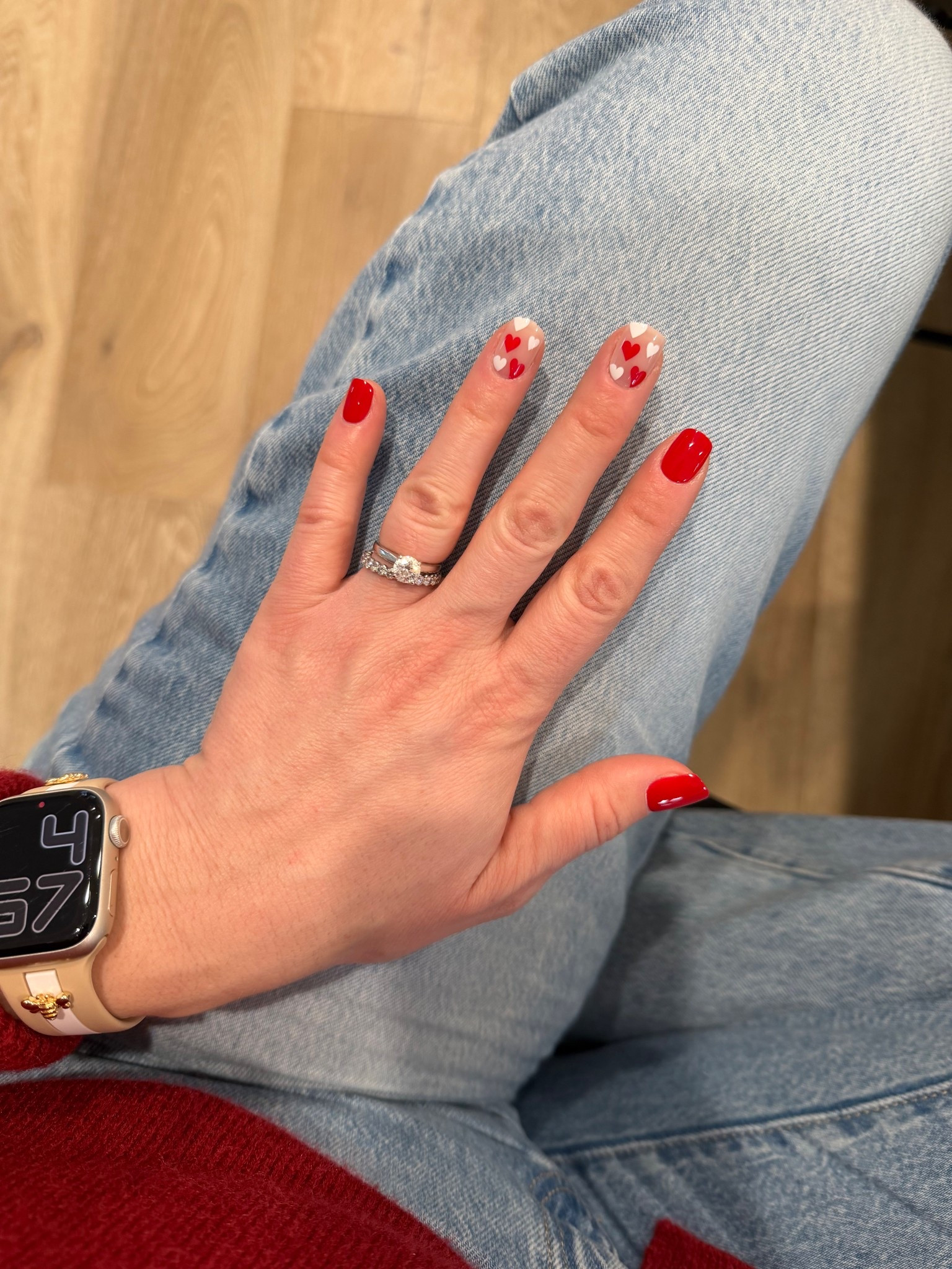 Quick 5 min valentine manicure// press on mani 

#LTKdayinmylife #LTKmomlife #LTKBeauty