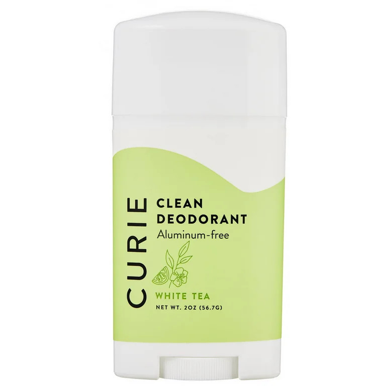 Curie Natural Deodorant Stick for Men and Women, Aluminum-Free, White Tea, 2 oz - Walmart.com | Walmart (US)
