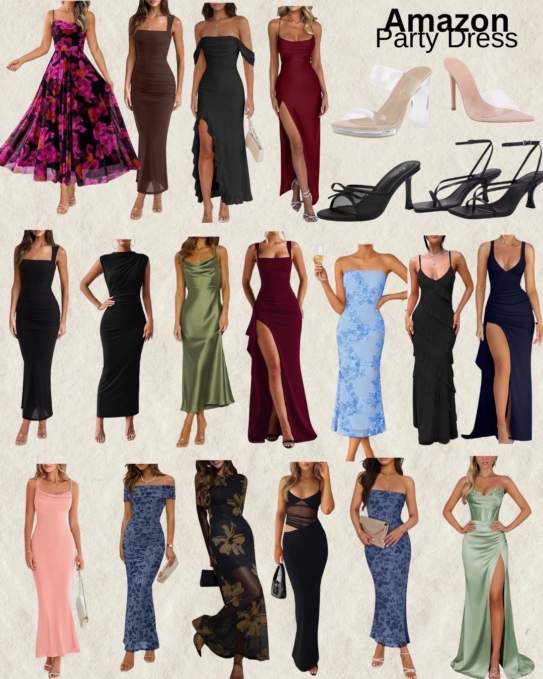 Party dress. Party outfit. Party heels. Wedding guest dress. Cocktail dress. Spring party dress. Summer party
Dress. Sleeveless dress. Bodycon dress. High slit dress. Floral dress. Strappy heels. Platform heels. Amazon party outfit 

#LTKWedding #LTKTravel #LTKSeasonal