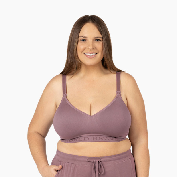 Kindred Bravely Signature Sublime Contour Maternity & Nursing Plunge Bra in Twilight Size Large-Busty | Nylon | Babylist