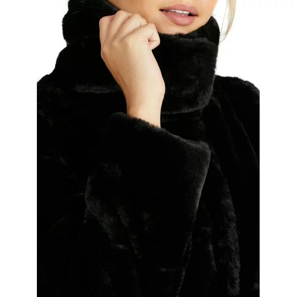 NVLT Women's Full Length Faux Fur Puffer - Walmart.com | Walmart (US)