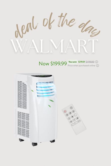 Portable AC and dehumidifier for summer on deal of the day!