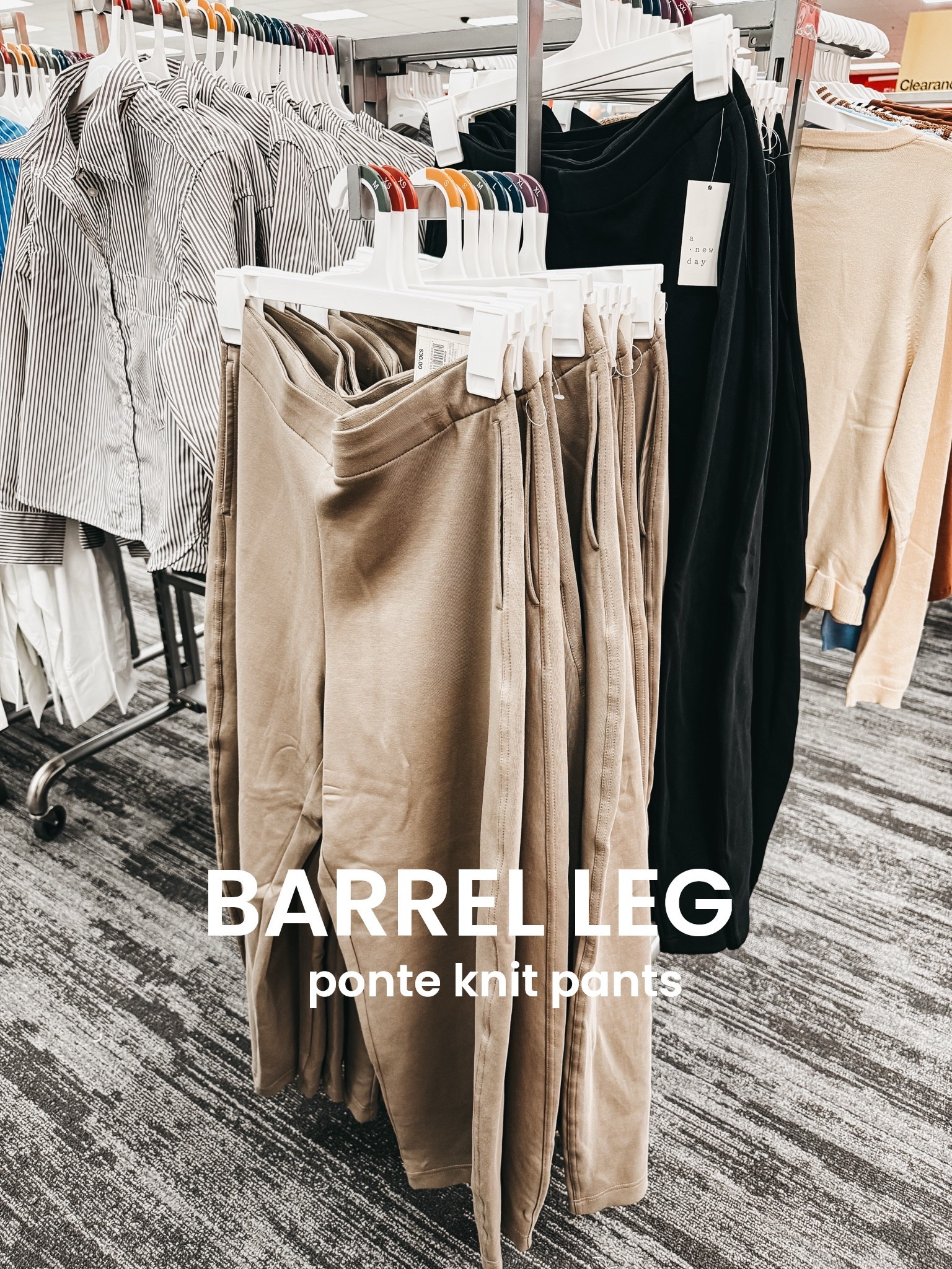 Trending barrel, leg knit pants! So easy to dress up or down! 

Loving the tan and black color options! 🖤 Perfect versatile pants for fall and winter! ￼

Target, target style, casual style, casual outfit idea, fall fashion ￼

#LTKootd #LTKmomlife #LTKOver40
