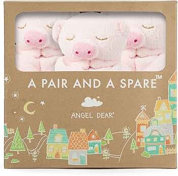 Angel Dear - Pink Piggy, Pair and A Spare Blankie Set | Amazon (US)