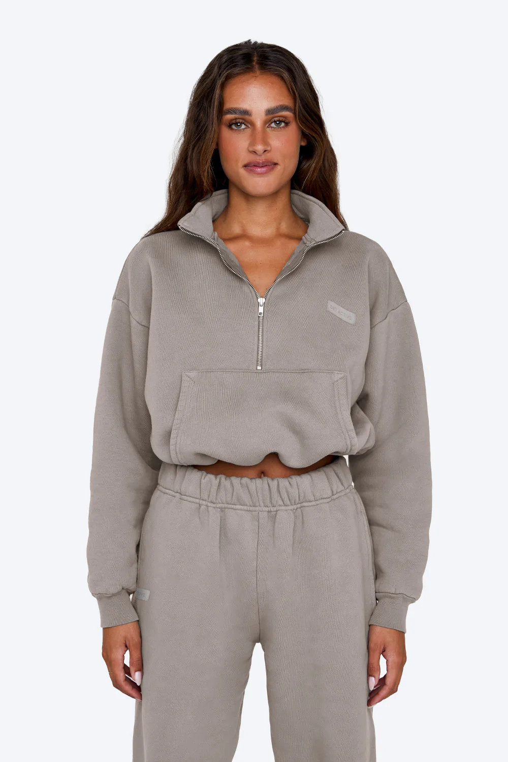 HALF ZIP - STONE | SET Active