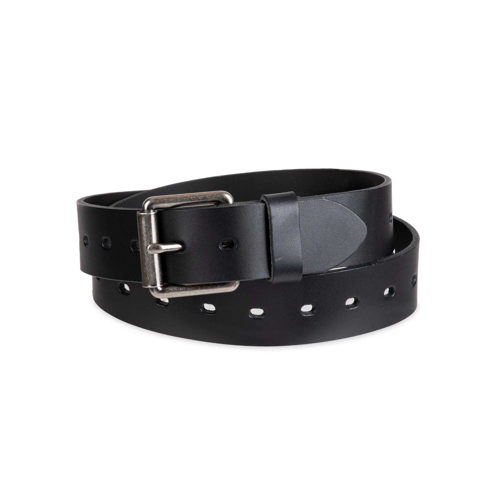 Genuine Dickies Men's Black Fully Adjustable Perforated Leather Belt (Regular and Big & Tall Size... | Walmart (US)
