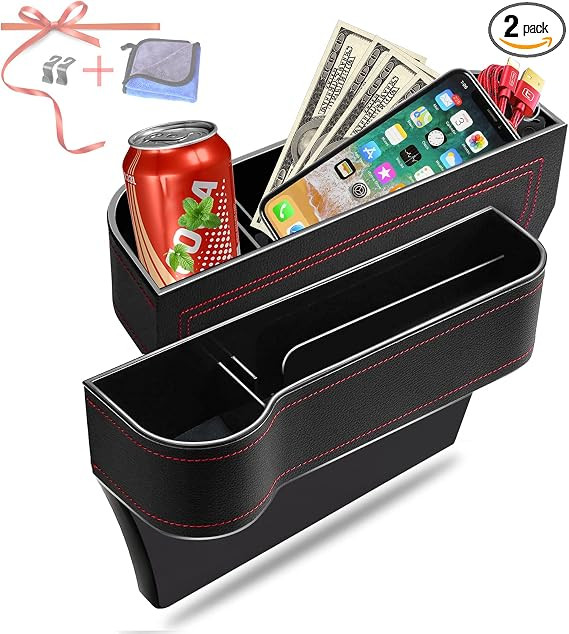 Car Seat Gap Filler Organizer, 2 Pack Multifunctional Car Seat Organizer, Auto Console Side Stora... | Amazon (US)