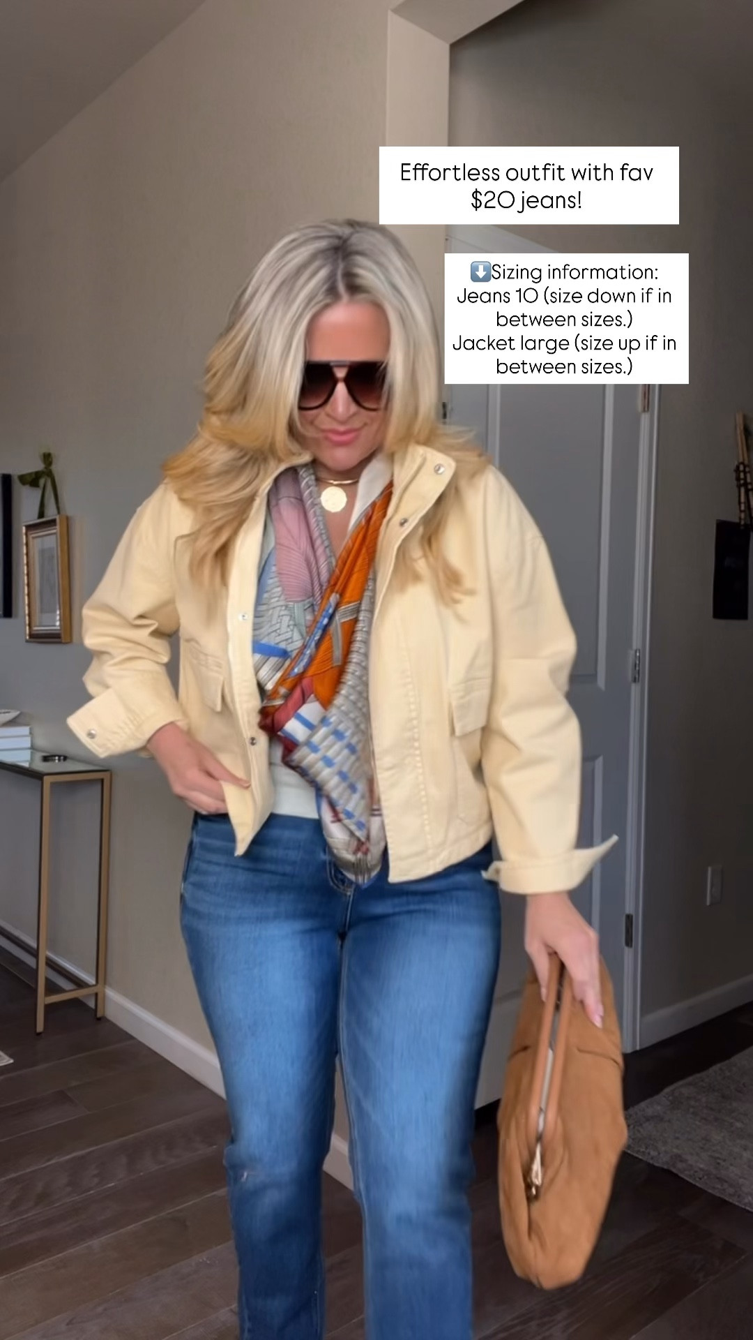  ✨Tap the bell, save and ❤️ for over 40 fashion, midlife style, midsize fashion and luxury looks for less. 

⬇️Sizing information: wearing 10 (size down if in between sizes.) 

I really thought it was my body.

Somewhere in my 40s, jean shopping started to feel frustrating… nothing fit right, nothing felt good, and everything seemed to highlight the exact areas I didn’t want it to.

But it wasn’t my body.
It was the cut.

Once I understood outfit physics, everything changed.

A mid-rise, straight leg doesn’t squeeze, it skims.
It balances your proportions, smooths the front, and instantly makes you look more put together without trying harder.

Then add a little light and structure up top… and the whole look shifts.

This is what I mean by anti-pooch styling.
It’s not about changing your body...it’s about working with it.

Comment COMFY and I’ll send you the exact pieces 💛

Follow my LTK @Over40andmidlife on the @shop.LTK app to view this post and get my exclusive app-only content!

#liketkit #LTKPlusSize #LTKOver40 #LTKMidsize
@shop.ltk
https://liketk.it/675A3