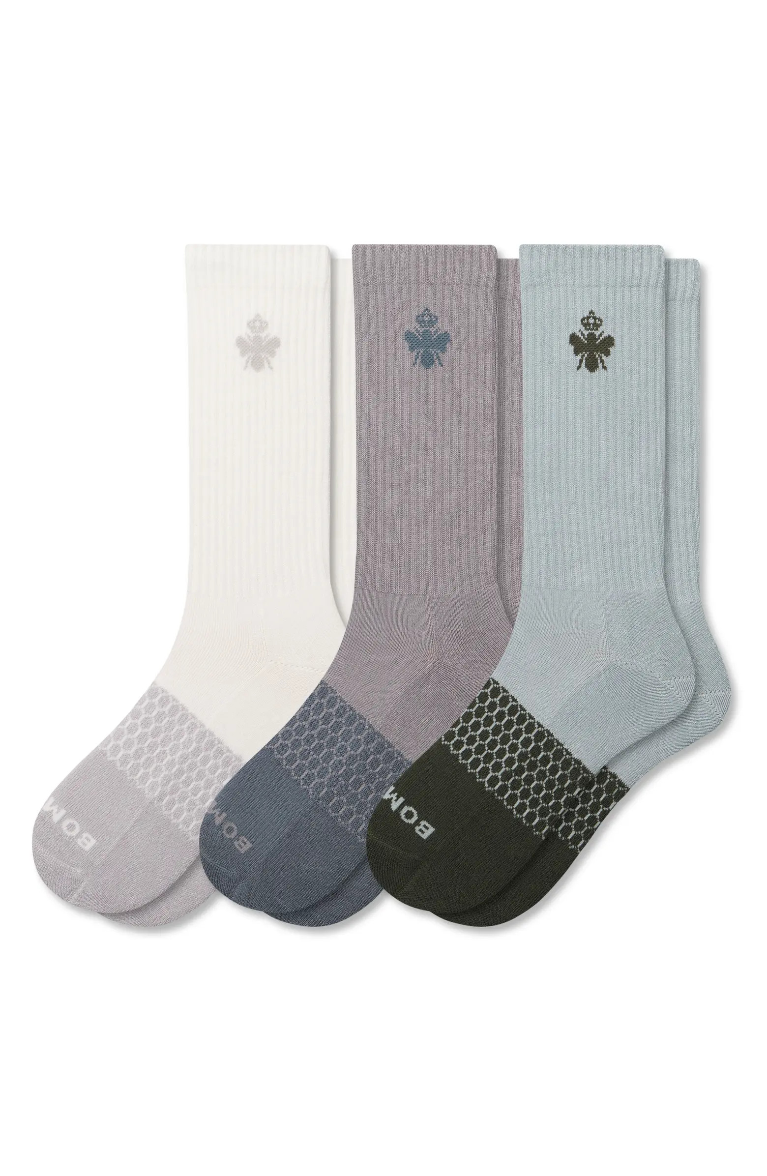 Assorted 3-Pack Colorblock Crew Socks | Nordstrom