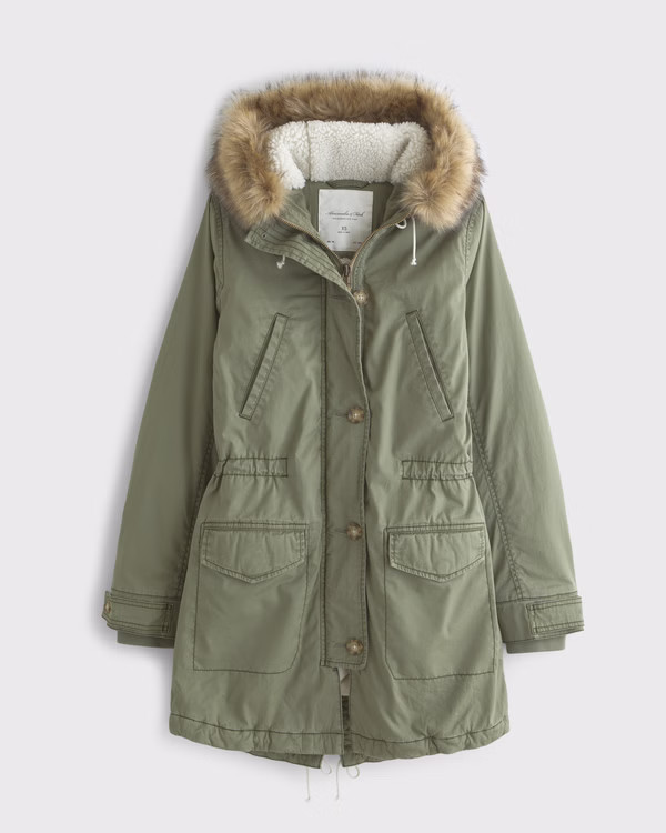Fleece-Lined Parka | Abercrombie & Fitch (US)