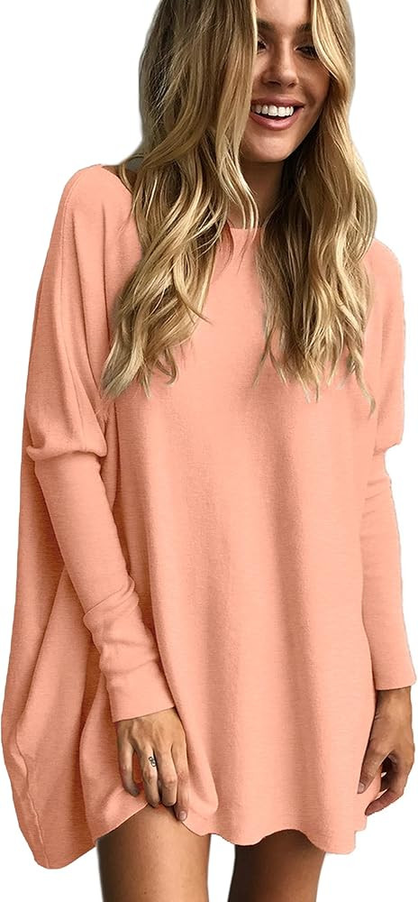 LIYOHON Oversized T Shirts for Women Tunic Tops to Wear with Leggings Long Sleeve Fall Sweaters D... | Amazon (US)