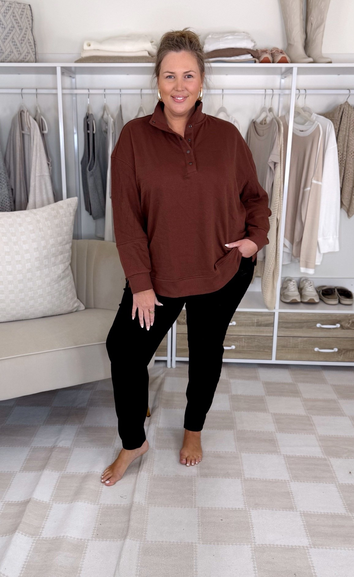 Wearing a 2X in the top and 20 in the jeans! Absolutely love the jeans, so worth it! They feel and fit amazing!

Plus size fashion, affordable fashion, everyday outfit ideas, Walmart haul, Walmart fashion, midsize fashion, mom style, early fall outfit ideas, capsule wardrobe

#LTKMidsize #LTKFindsUnder50 #LTKPlusSize