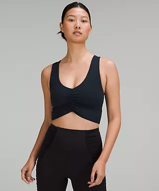 Ruched Nulu Longline Yoga Bra *Light Support, B/C Cup | Women's Bras | lululemon | Lululemon (US)