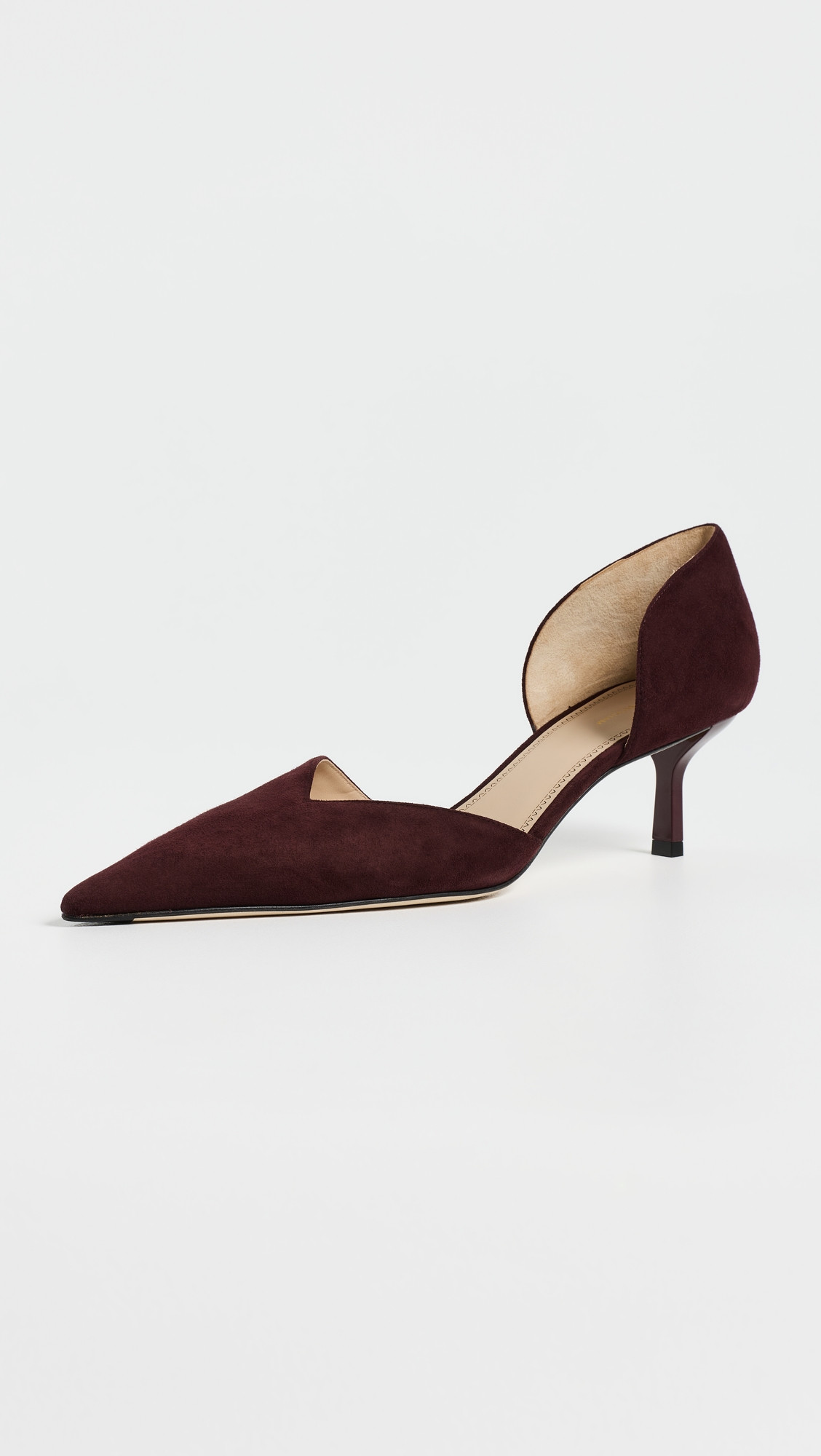 Victoria Beckham Victoria Angle D'Orsay Pumps Burgundy 40 | Shopbop