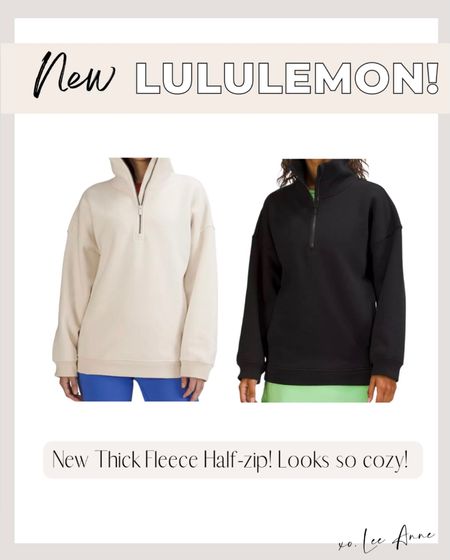 New Lululemon thick fleece half-zip!

Lee Anne Benjamin 🤍

#LTKunder50 #LTKstyletip #LTKFind