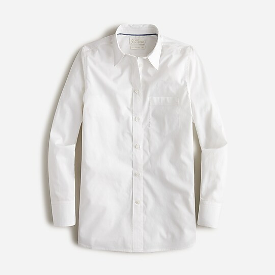 Classic-fit crisp cotton poplin shirt | J. Crew US