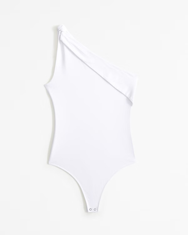 Women's Asymmetrical Draped Bodysuit | Women's Tops | Abercrombie.com | Abercrombie & Fitch (US)