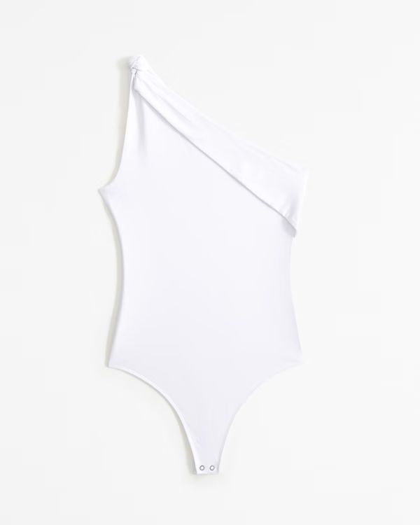 Asymmetrical Draped Bodysuit | Abercrombie & Fitch (US)