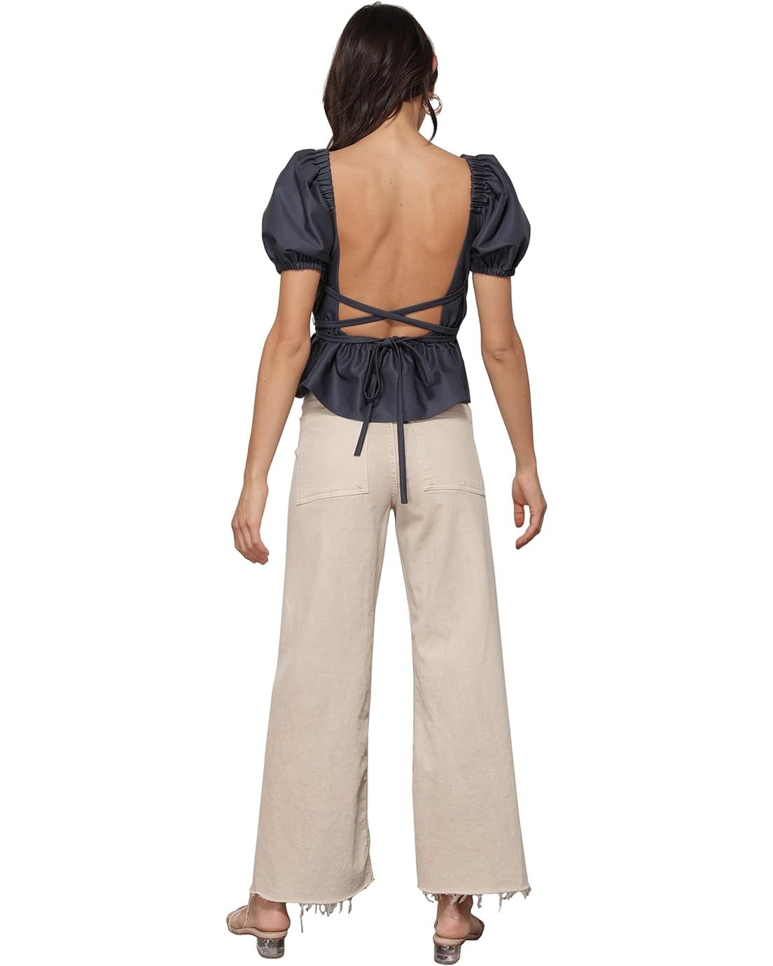 Vicky Open Back Tie Top, Fall Weekend Outfit, Fall Clothes, Fall Fashion, Fall Outfits Women | Zappos