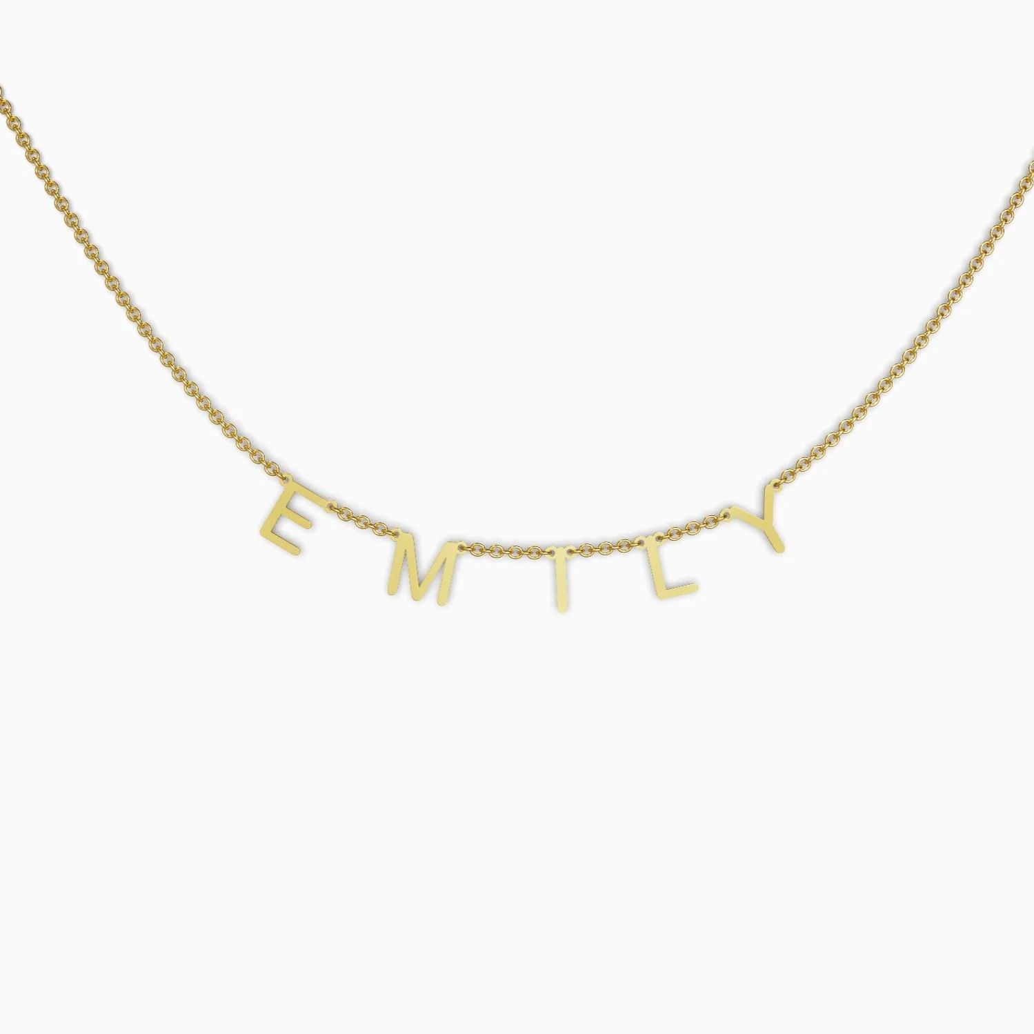 Custom Letter Name Necklace | Mint & Lily
