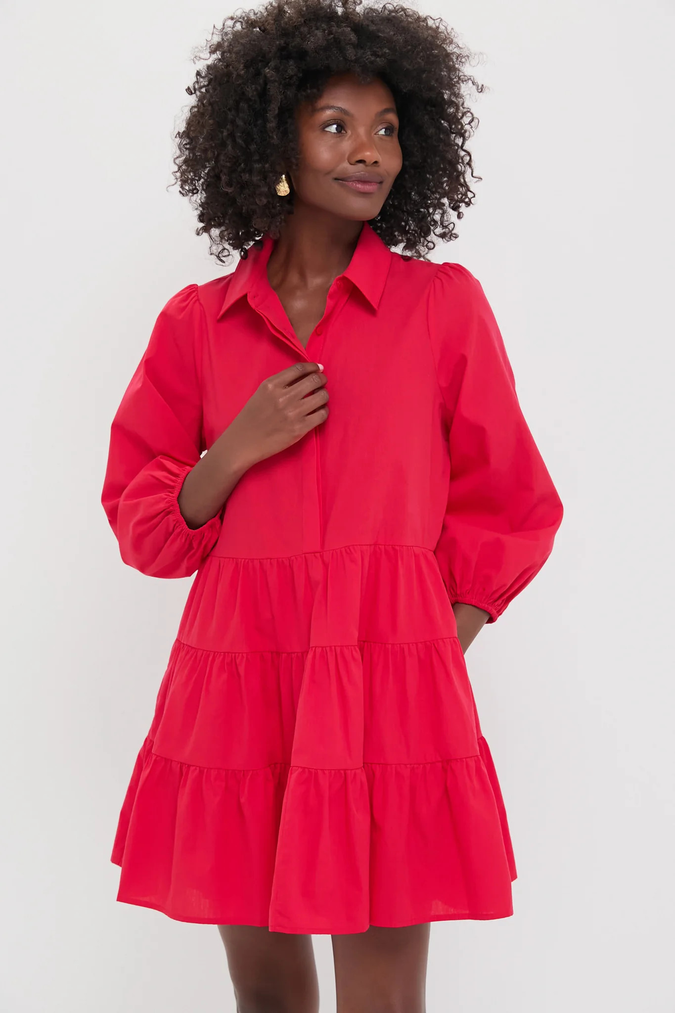 Hibiscus Red Mabel Mini Dress | Tuckernuck (US)