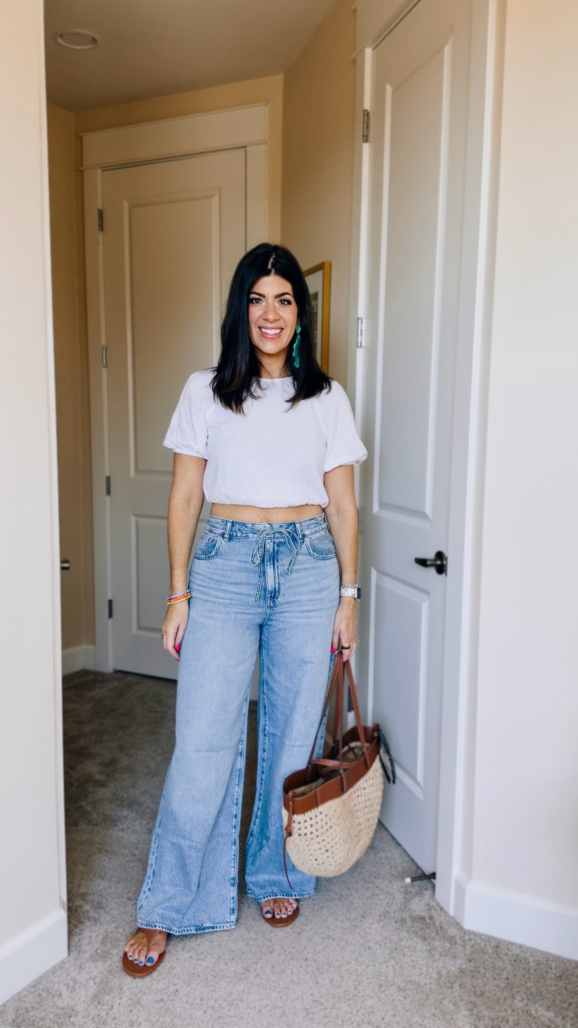 Wide leg jeans on sale
I do A 29 in the curvy 

#LTKMidsize #LTKTall #LTKSaleAlert