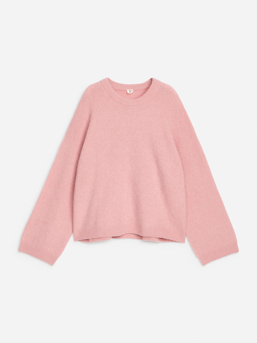 Pull en mélange de laine et d'alpaga – Rose – ARKET FR | Arket EU