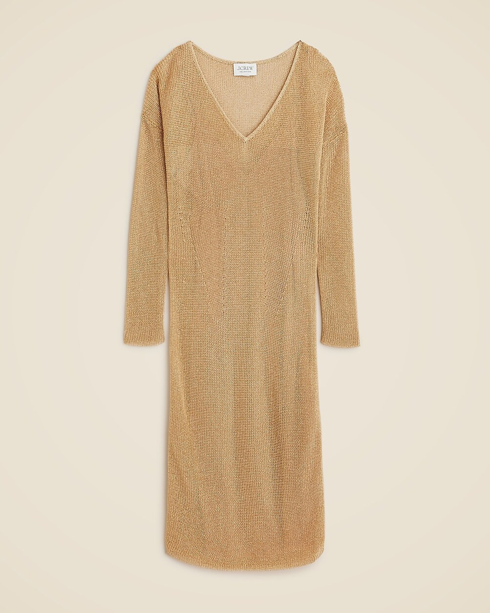 Collection sheer metallic sweater-dress | J. Crew US