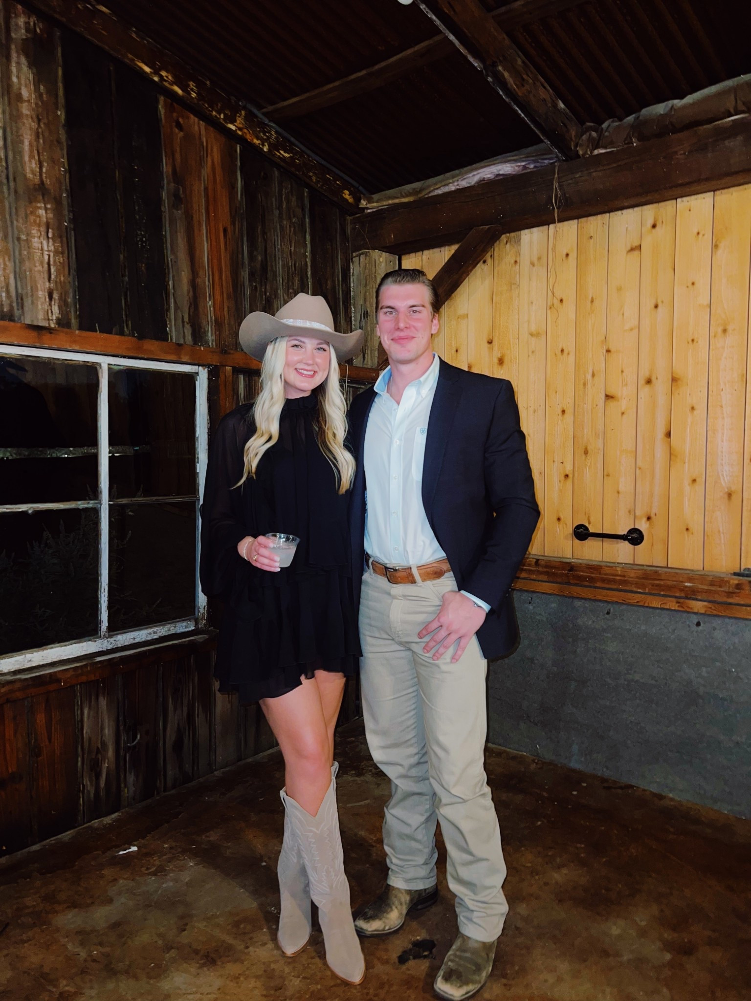 Western chic wedding reception outfits!🤠🤍✨

Western chic, Commense dress, black ruffle dress, Tecovas, The Abby boot, felt cowboy hat, tan cowboy hat, Ariat dress shirt, tan wrangler jeans, country outfits, abby_louanne

#LTKMens #LTKTall #LTKWedding