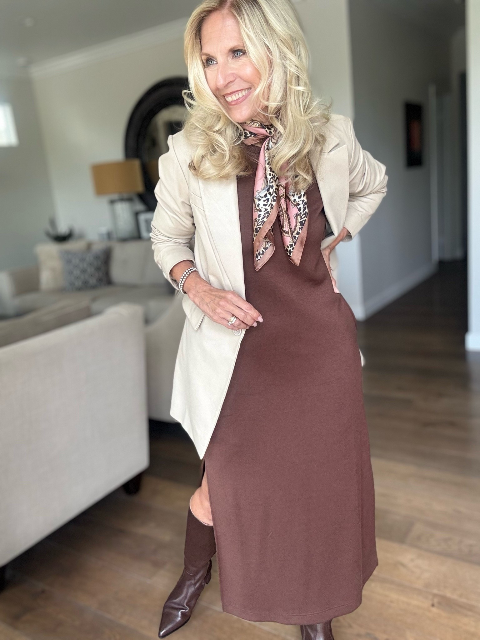 Making this summer outfit work for me for Fall.

Wearing a simple Summer T-shirt dress with my favorite Espadrilles from @viscata Let’s see how this summer dress turns into a fall outfit with a couple quick changes.

Fashion after 50, and yes 70, isn’t about dressing younger. It’s about dressing in a way that feels authentic, confident and completely you.

Follow me for more 50+ style inspiration.

#LTKootd #LTKOver40