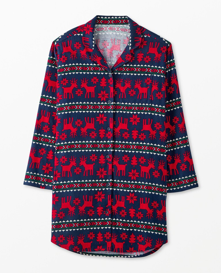 Women's Holiday Flannel Nightshirt | Hanna Andersson