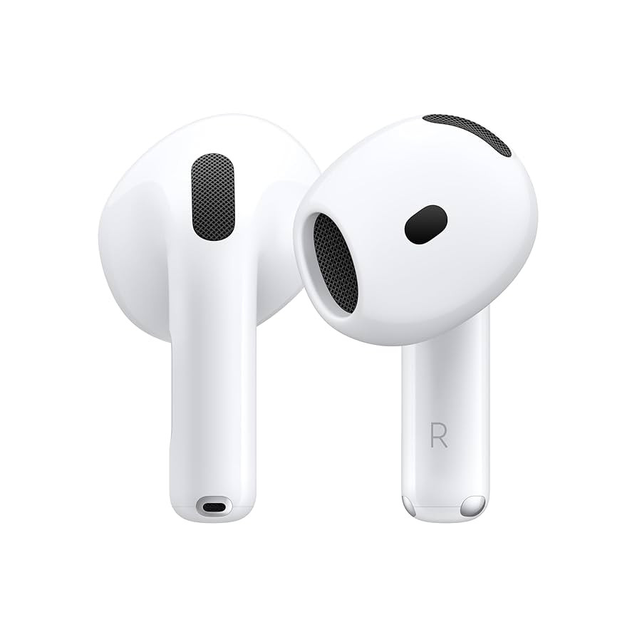 Apple AirPods 4 Wireless Earbuds, Bluetooth Headphones, Personalized Spatial Audio, Sweat and Wat... | Amazon (US)