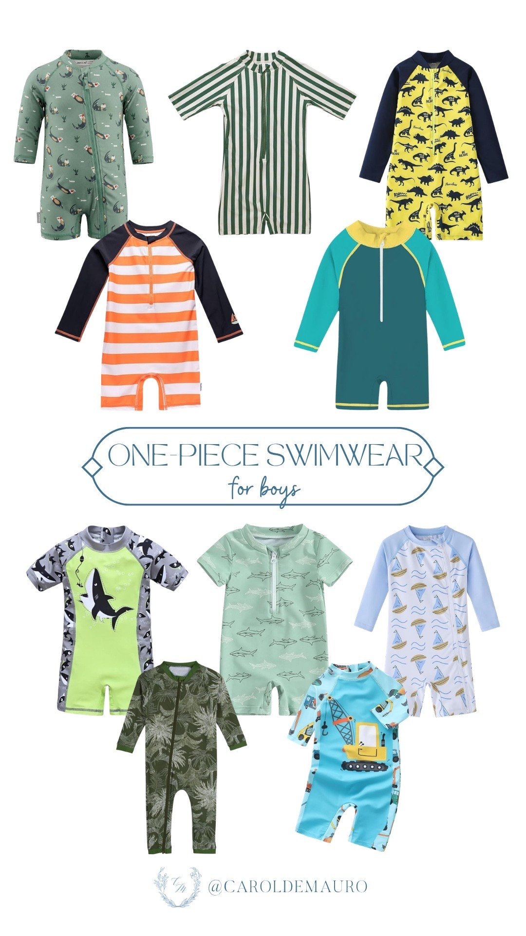 If you're packing for your next vacation and you still haven't got the right swimwear for your boys, this post is for you! Rounded up some cute styles from dinosaur prints, stripes, and sea-creatures.

amazon fashion, resort vacation, kids beach outfit, toddler one piece, sun safe, swimsuit season, summer essentials, pool ready

#LTKKids #LTKSwim #LTKSeasonal