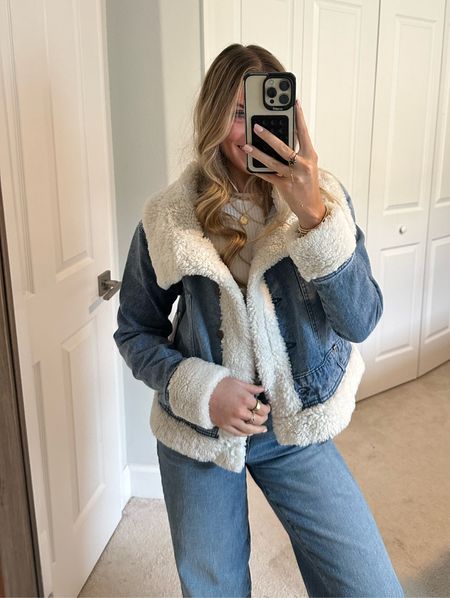 Celebrity Pink Women's Faux Sherpa Jacket Walmart. Walmart fashion.  Denim jacket. Sherpa jacket. Denim Sherpa jacket #outfit #ootd #outfitoftheday #outfitofthenight #outfitvideo #coldweatheroutfits #nightoutoutfit #holidaystyle #holidayoutfit #whatiwore #style #outfitinspo #outfitideas 

#LTKstyletip #LTKsalealert #LTKfindsunder50