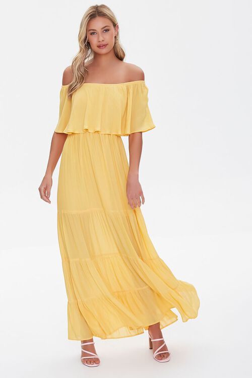 Off-the-Shoulder Maxi Dress | Forever 21 (US)