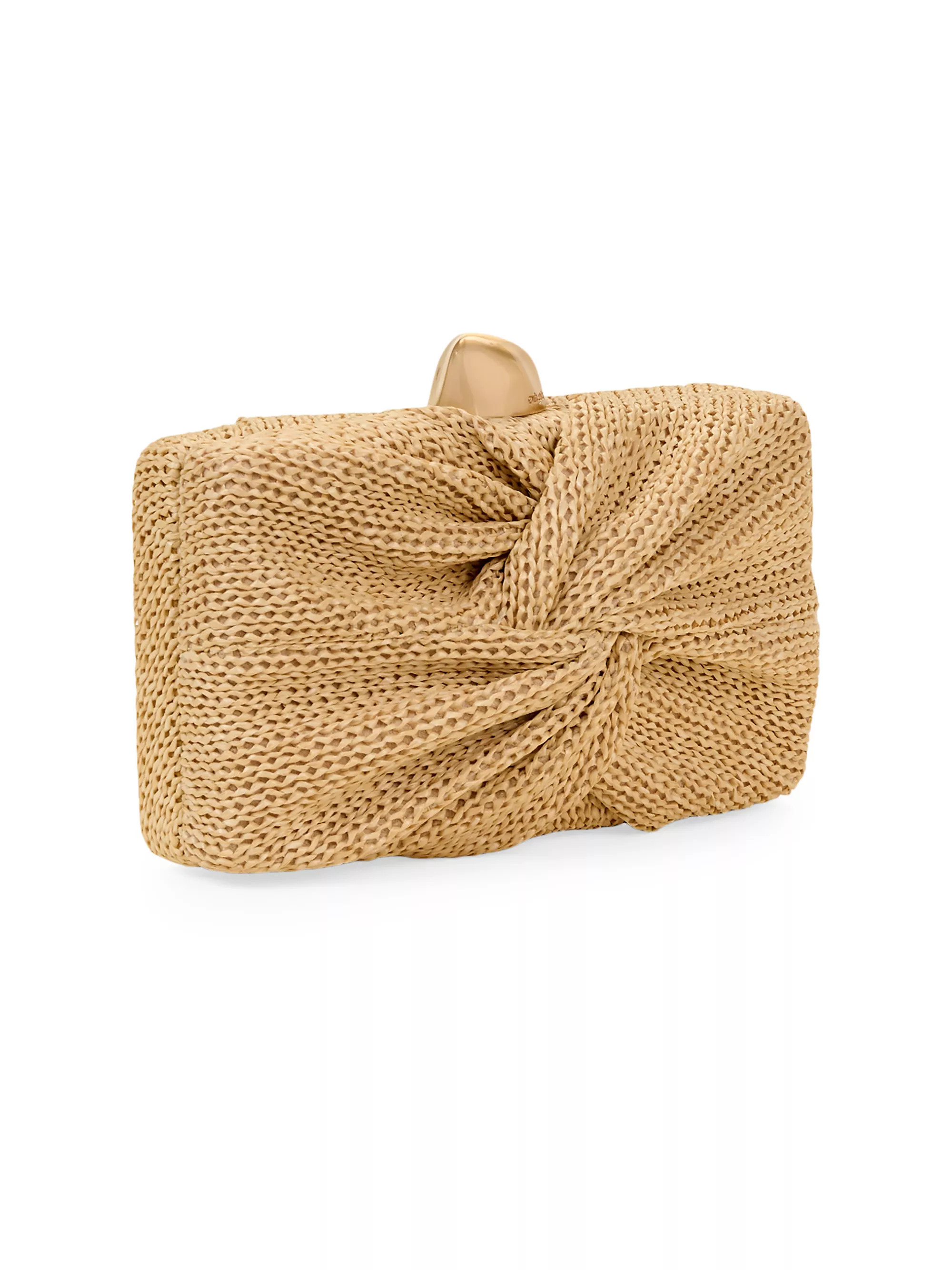 Lisse Knot Raffia Clutch | Saks Fifth Avenue