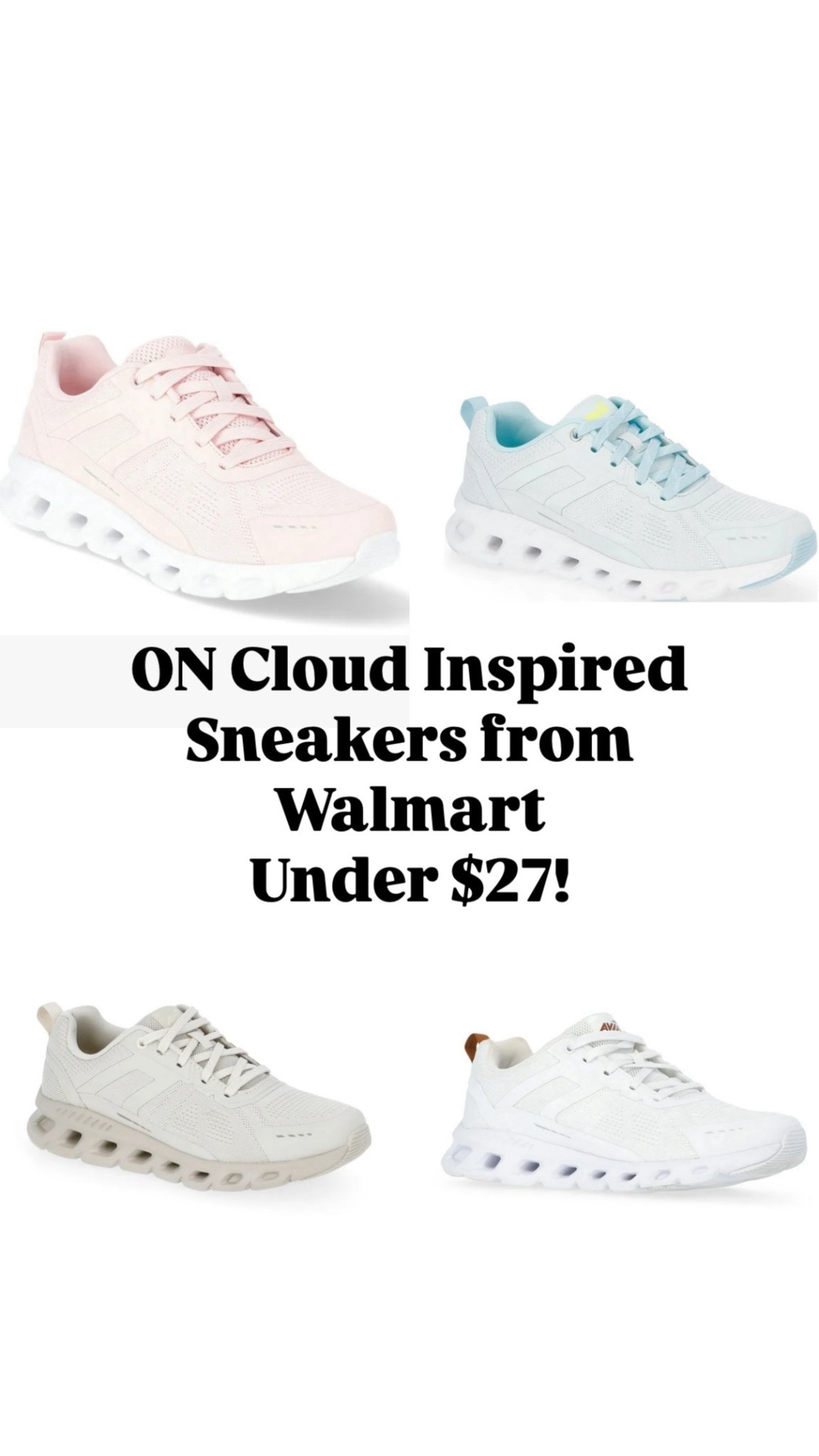 These look just like ON Clouds but much more affordable!! Adding to cart ASAP! 

#LTKFindsUnder50 #LTKGiftGuide #LTKActive