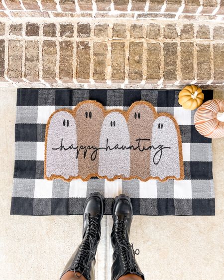 How cute is the Halloween cour doormat! Obsessed! 😍👻

#LTKhome #LTKHalloween #LTKSeasonal