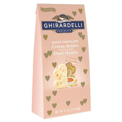 Ghirardelli Valentine's White Chocolate Créme Duet Hearts Bag - 4.7oz | Target