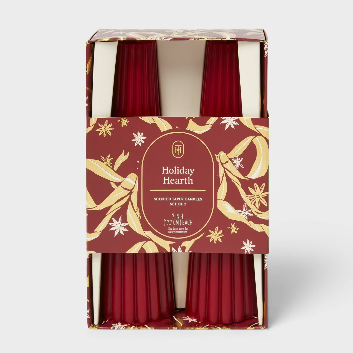 Set of 2 Holiday Hearth Taper Candles - Threshold™ | Target