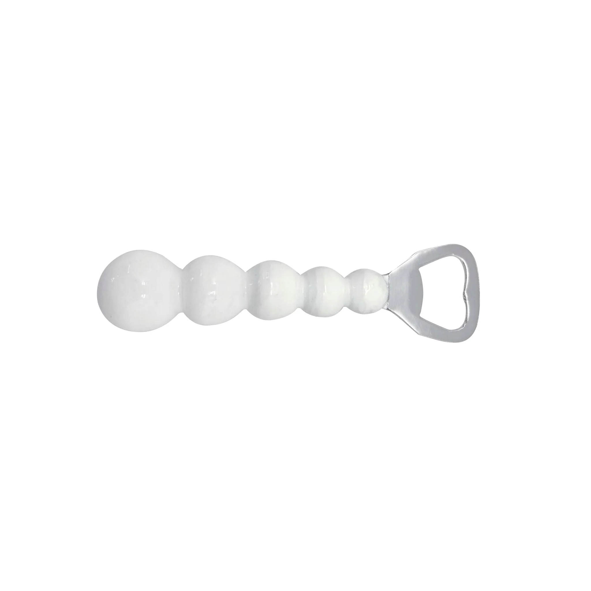 Pearled White Bottle Opener | Mariposa