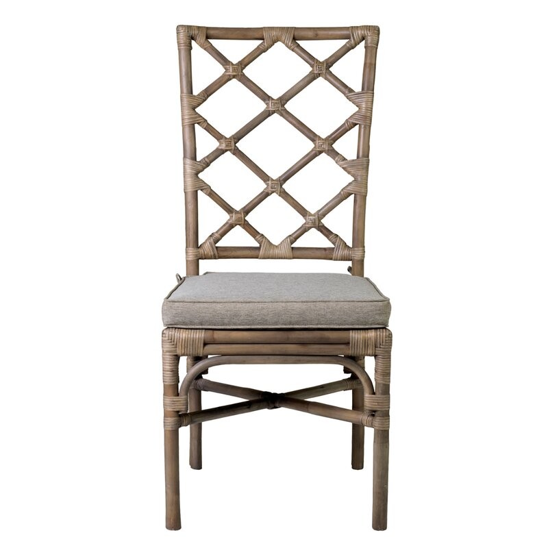 Summerall Cross Back Side Chair in Gray (Set of 2) | Wayfair North America