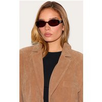 Tortoiseshell Small Oval Sunglasses | PrettyLittleThing UK