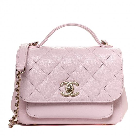 CHANEL Caviar Quilted Small Business Affinity Flap Light Pink | Fashionphile