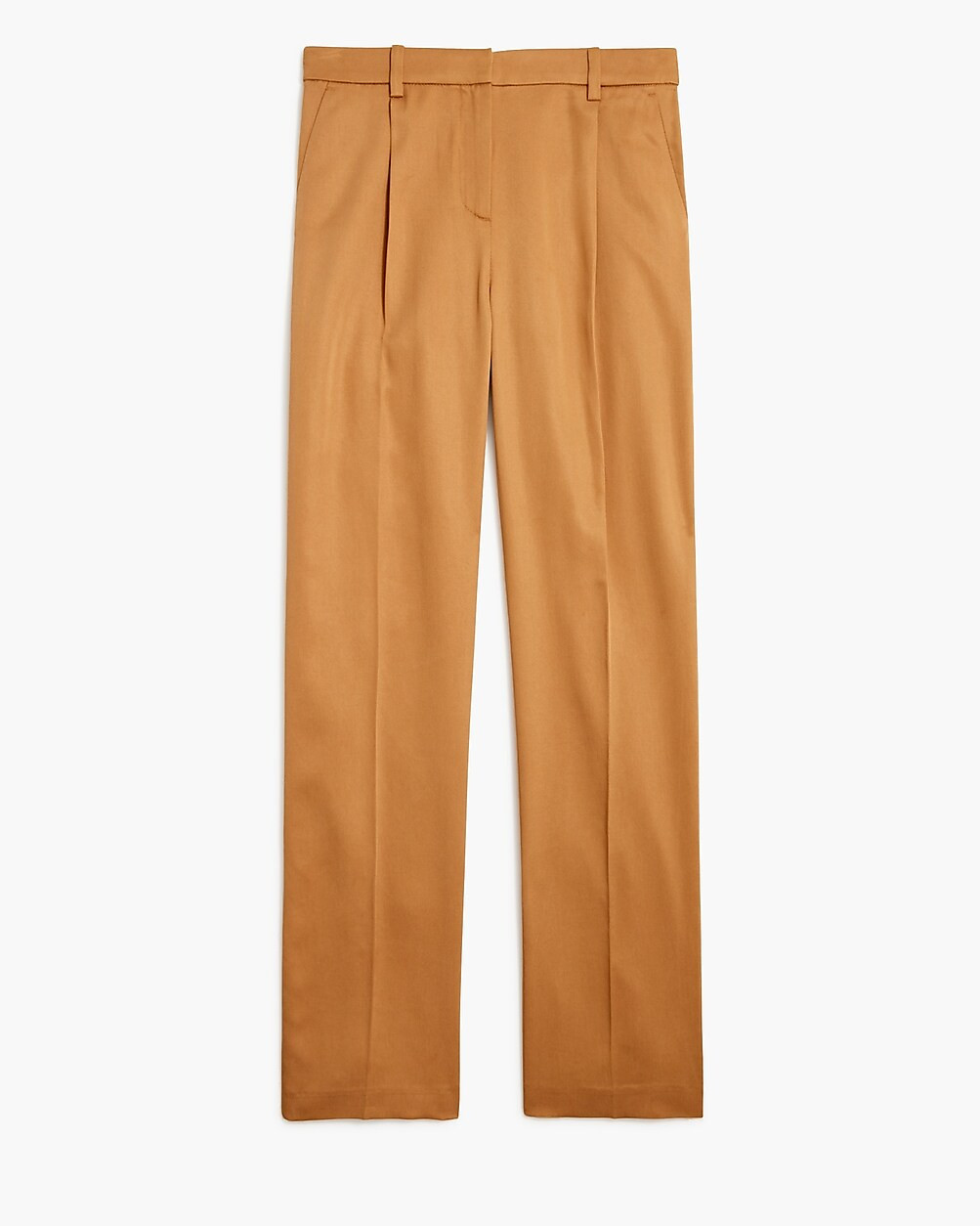 Wide-leg pleated twill trouser pant | J.Crew Factory