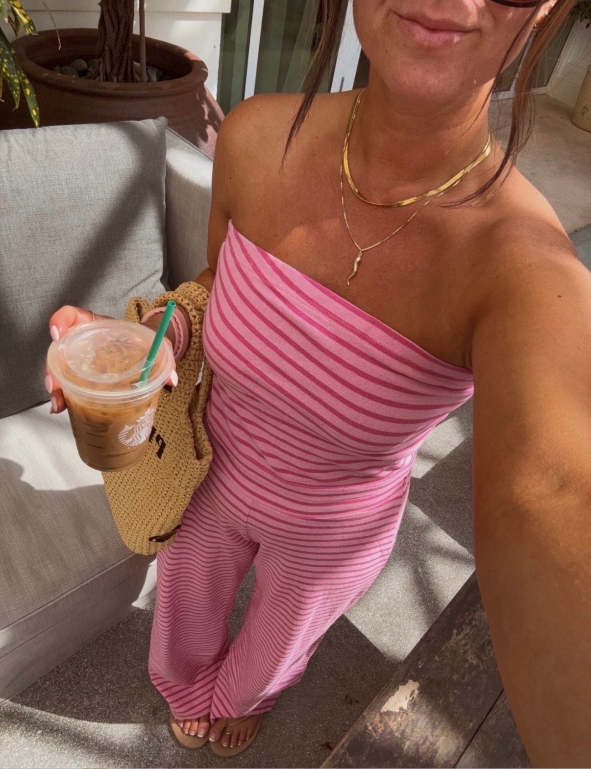 Pink strapless set 🌸

#LTKootd #LTKgrwm #LTKmomlife