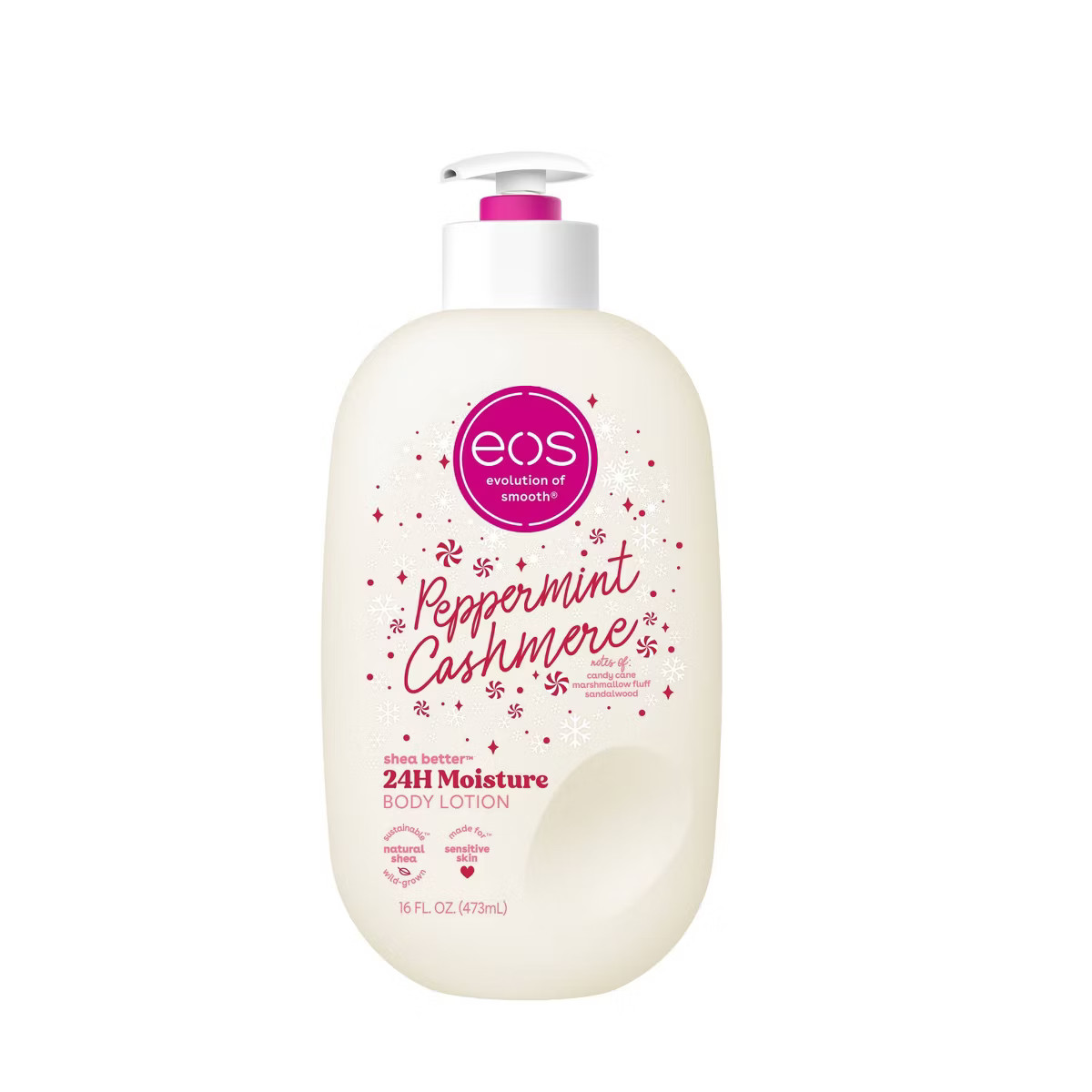 eos Holiday Body Lotion - Peppermint Cashmere - 16 fl oz | Target