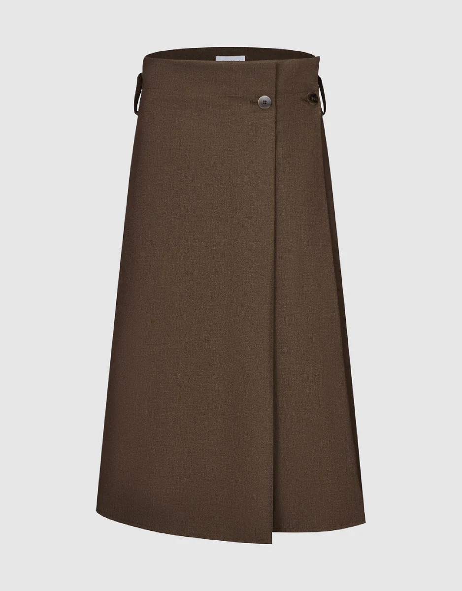 Midi A-Line Skirt | Urban Revivo