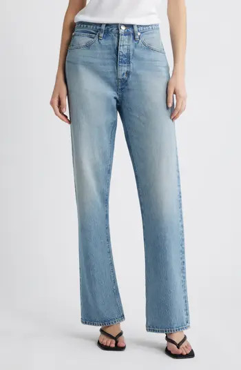 The Vertical High Waist Relaxed Straight Leg Jeans | Nordstrom