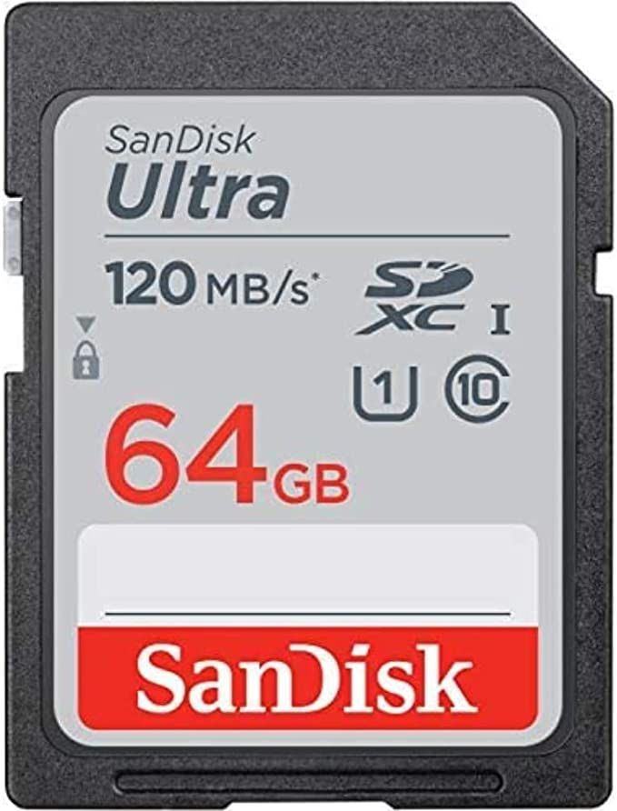 SanDisk 64GB Ultra SDXC UHS-I Memory Card - 120MB/s, C10, U1, Full HD, SD Card - SDSDUN4-064G-GN6... | Amazon (US)